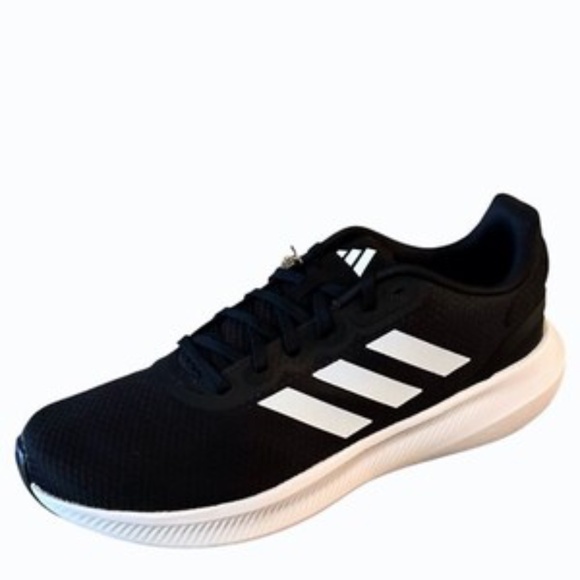 Adidas Runfalcon 3 Mens Black White Running Shoes Size 13 Sneakers